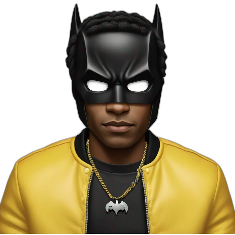 Asap rocky in batman suit emoji