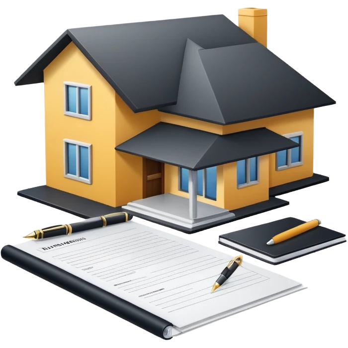 casa moderna con tramites legales emoji