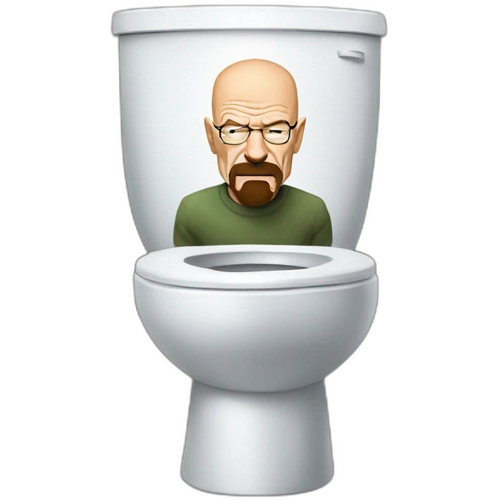 walter white whit his head inside a toilet emoji