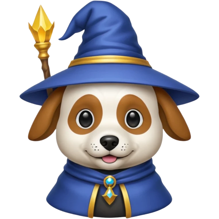 Dog wizard emoji
