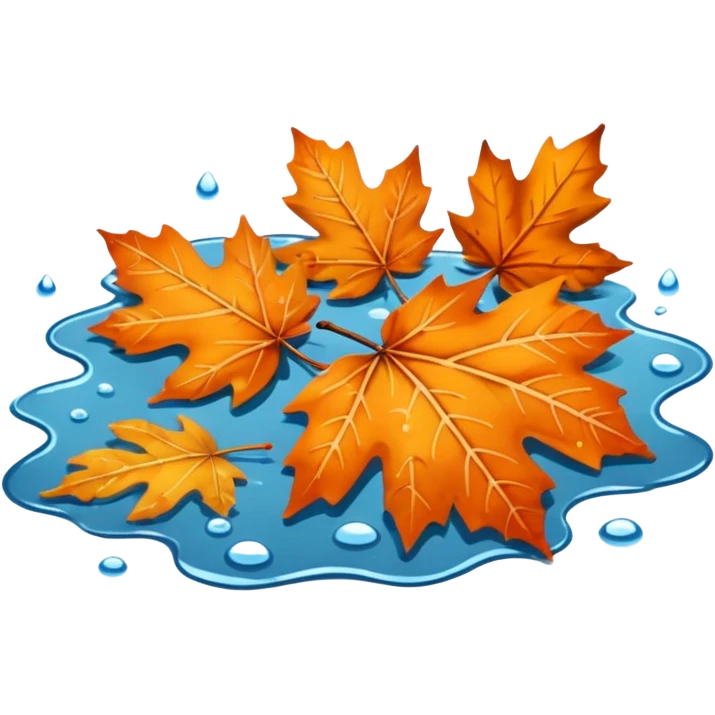 autumn puddle emoji