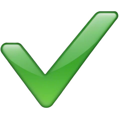 Check mark roblox emoji