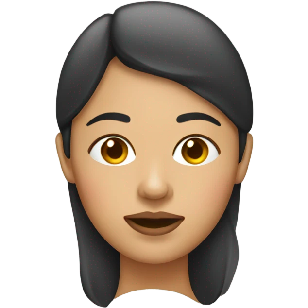 Woman with nose plugs in emoji