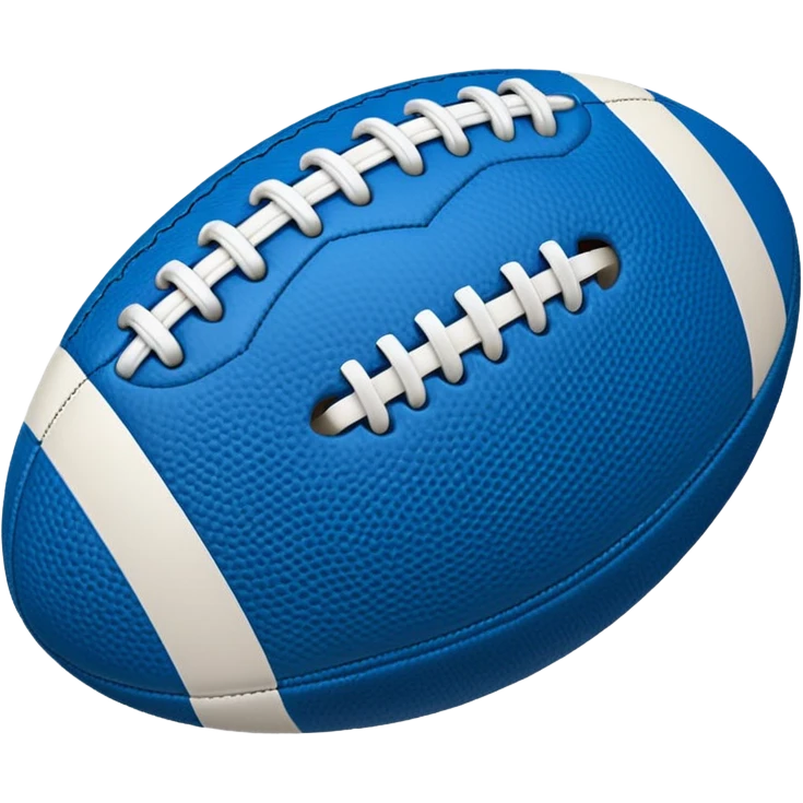 blue football ball emoji