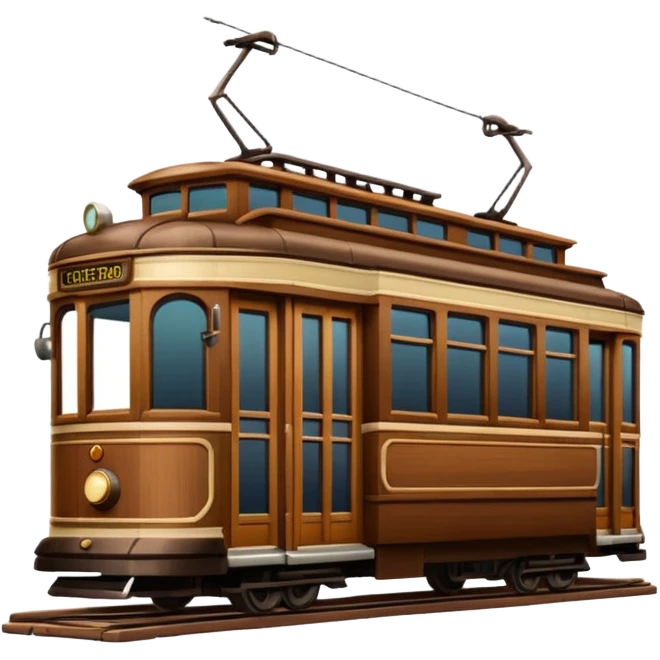 Brown Streetcar emoji