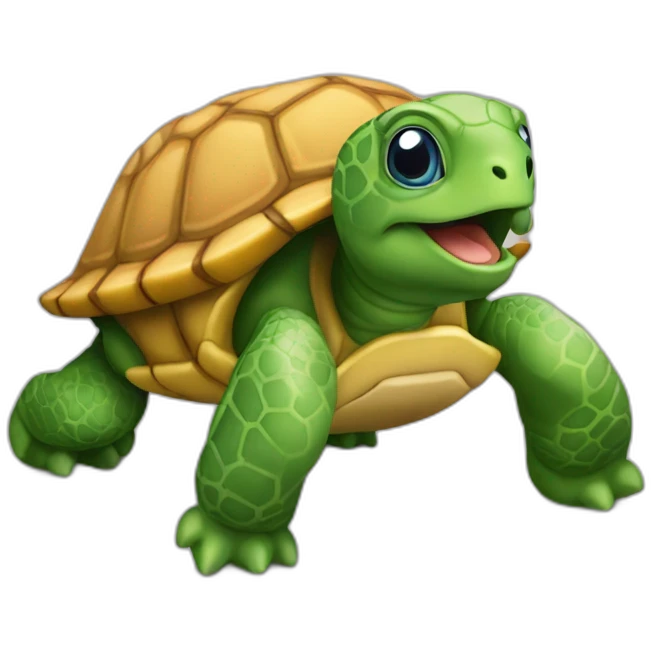 tortue qui mange emoji