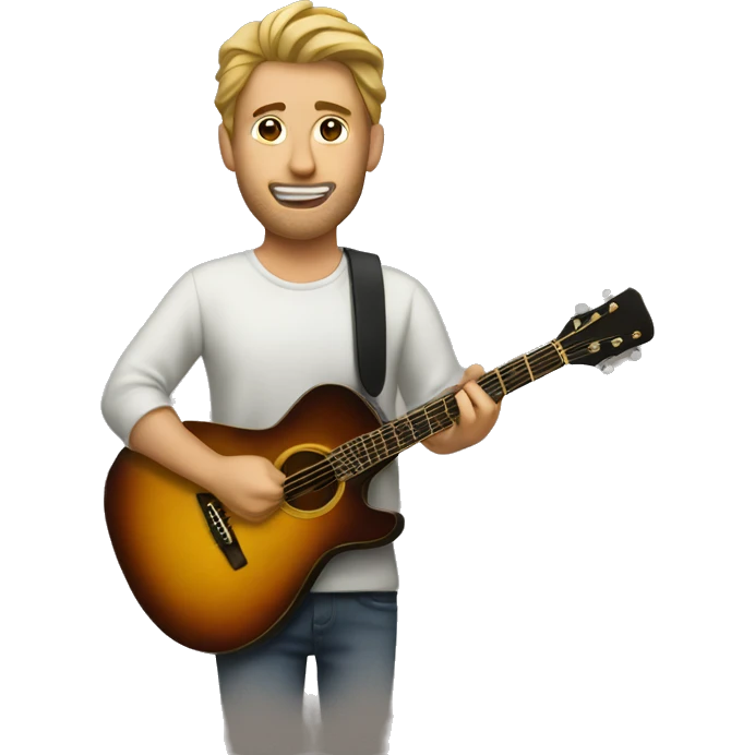 Man and guitar emoji