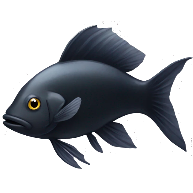 Black fish emoji