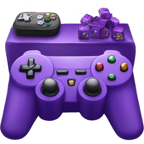 purple gaming set up emoji