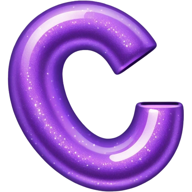 glitter purple link emoji