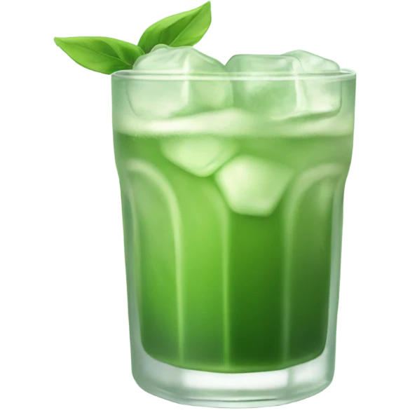 Iced matcha emoji