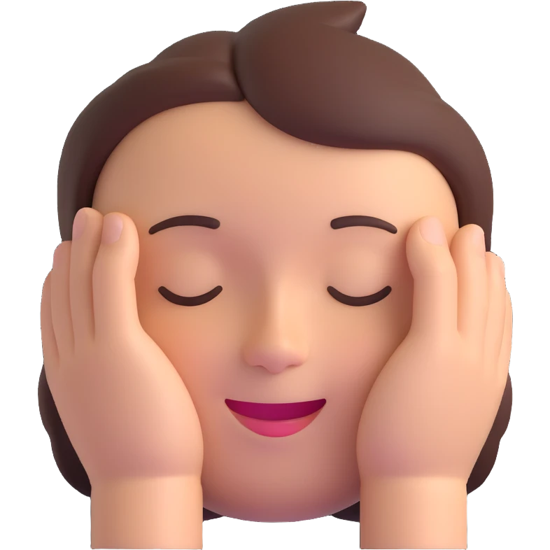 face sleeping with a smile, eyes closed, small 'Zzz' above the head emoji