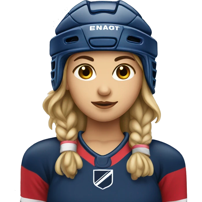 girl hockey player  emoji