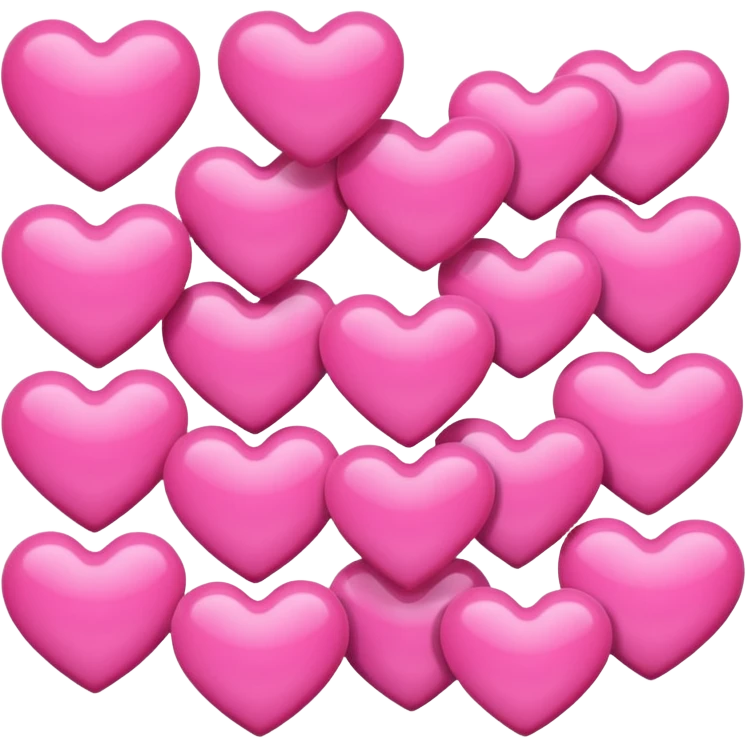 Many pink hearts  emoji