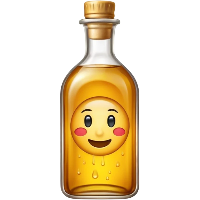 sesame oil emoji - bottle filled with oil  with a label that reads sesame oil emoji