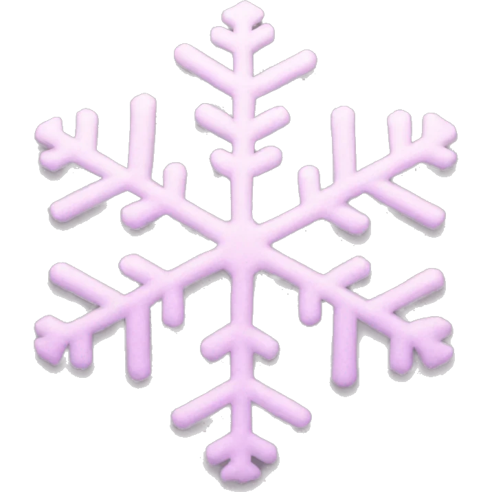 pastel pink snowflake  emoji