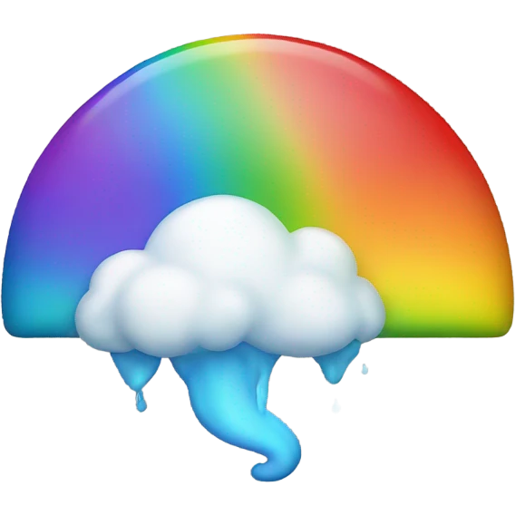 Farting rainbow emoji