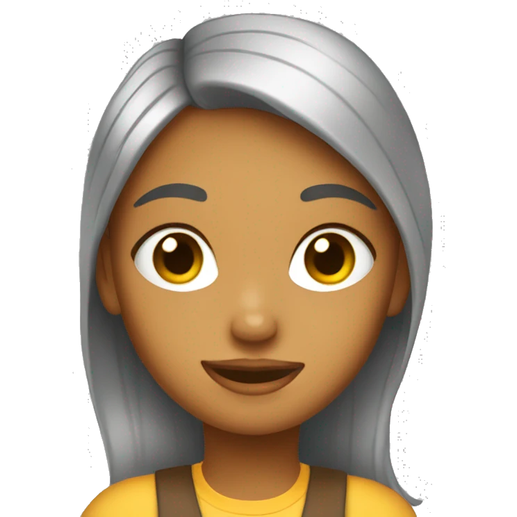 girl having ice tea emoji