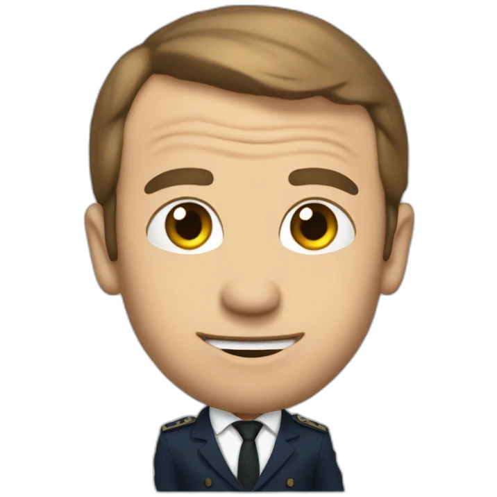 Macron qui fait caca emoji