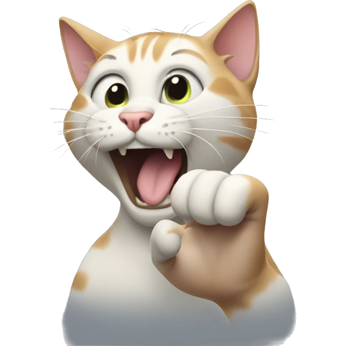 Cat clawing  emoji
