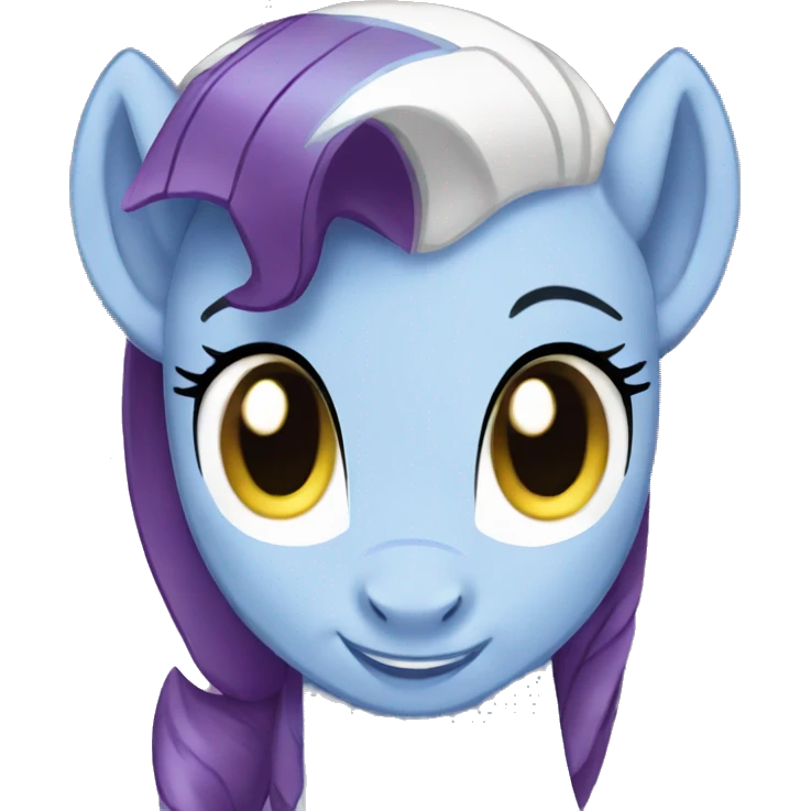 Rarity from my little pony emoji