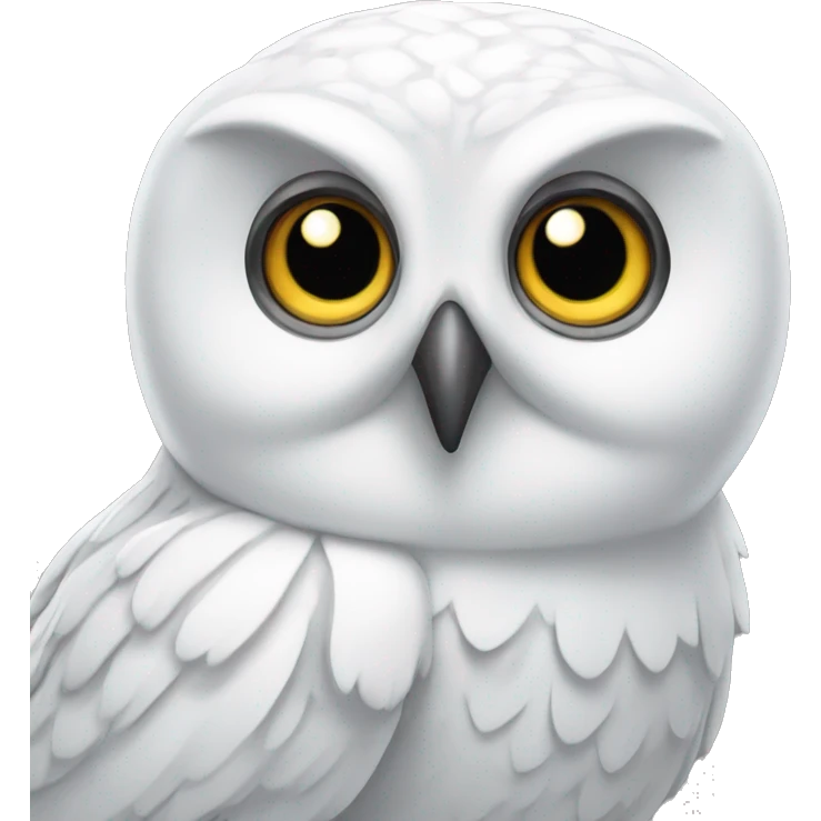 White owl ￼ emoji