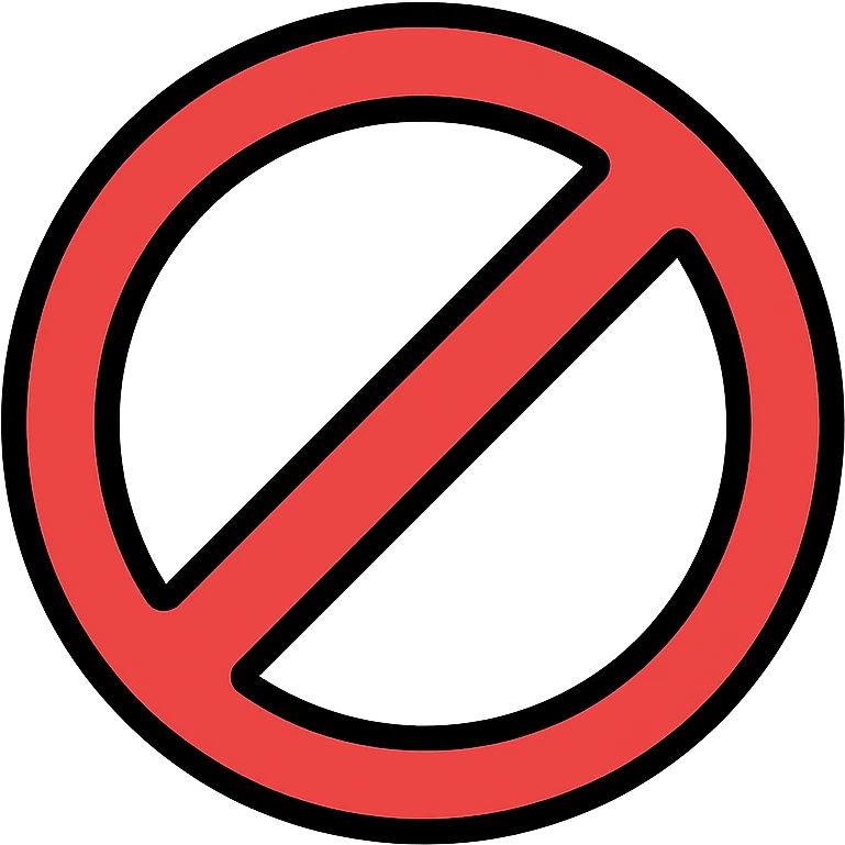 colored prohibition sign icon emoji