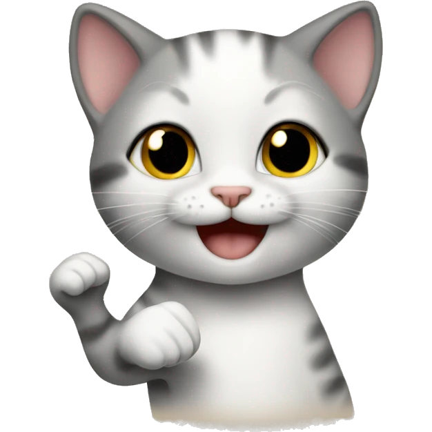 kitten with thumbs up emoji