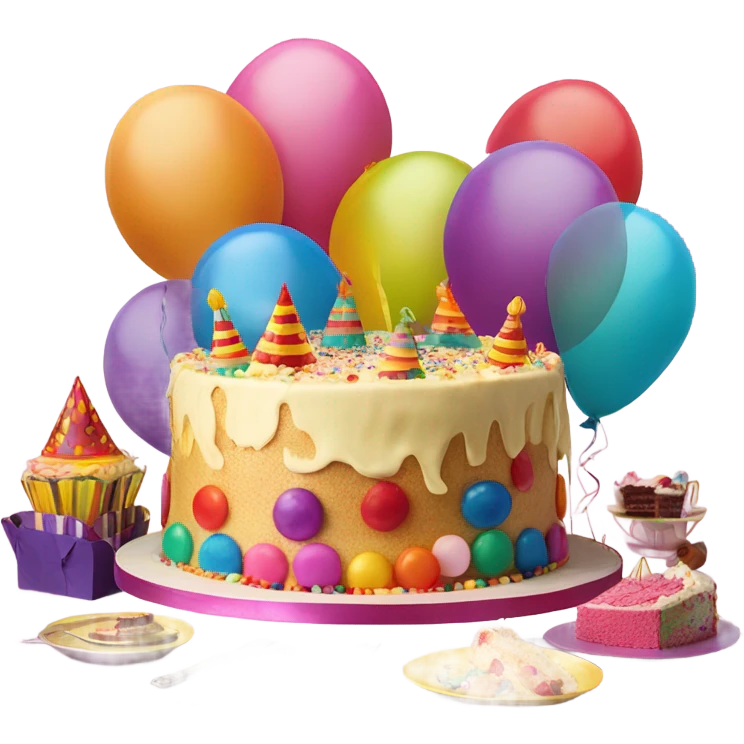 birthday party deco emoji