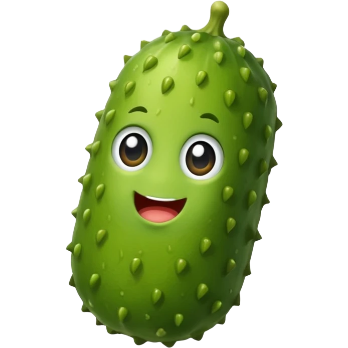 A baby pickle emoji