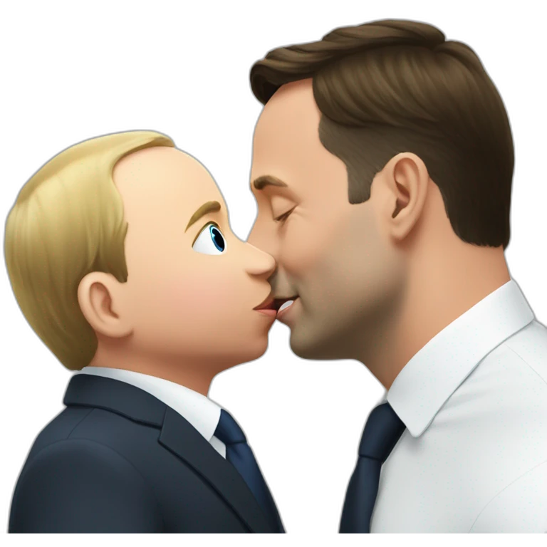 Putin kissing xavier bettel emoji