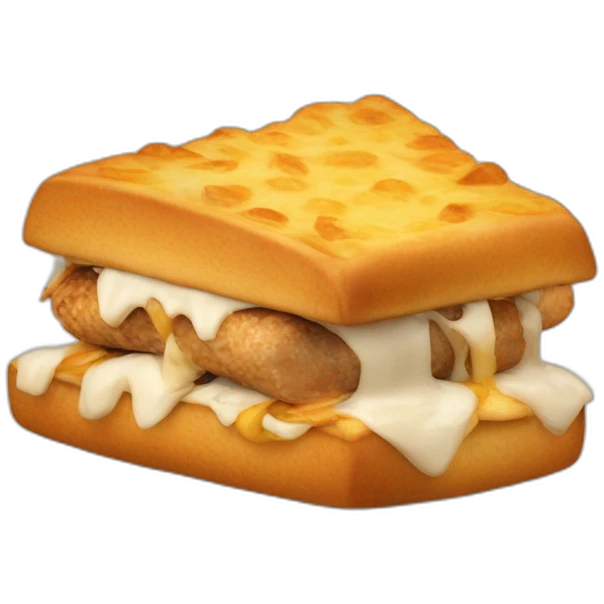 cabibara met de poten van een kip en een koekje in zijn hand in de vorm van een piza emoji