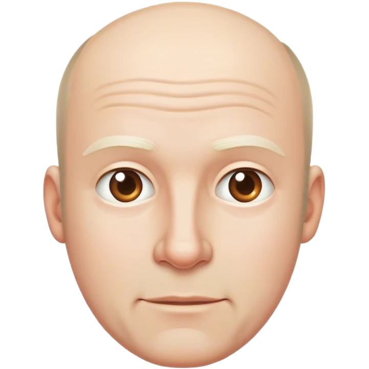 White balding guy emoji
