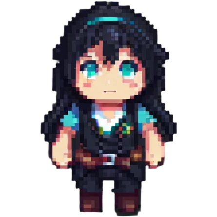 Magic anime game with magical elements and anime character emoji