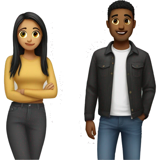Boyfriend with your girlfriend  emoji