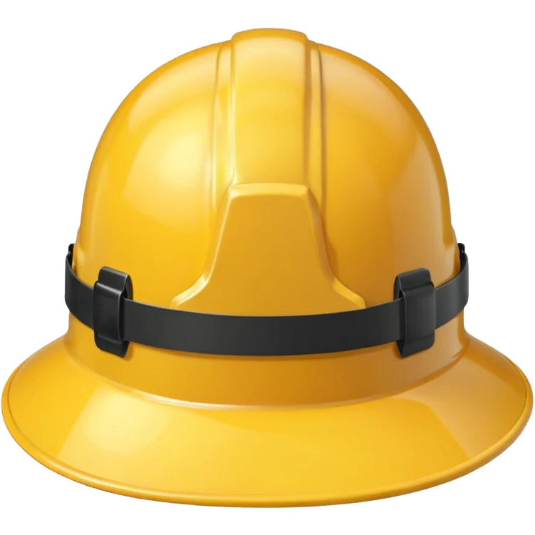 construction hat without guy, front facing transparent emoji