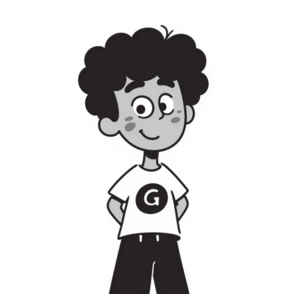 hand-drawn character with uneven skin tone representing hyperpigmentation, playful emoji