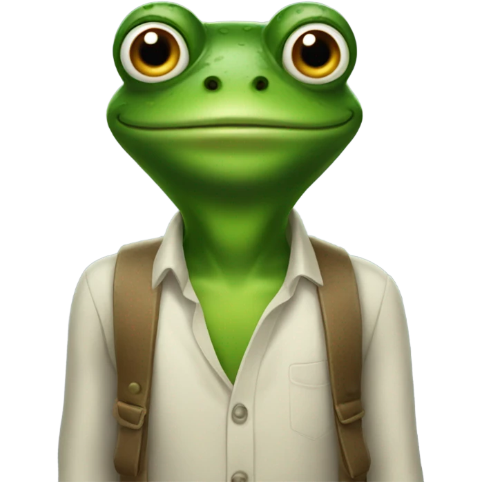 Frog man emoji