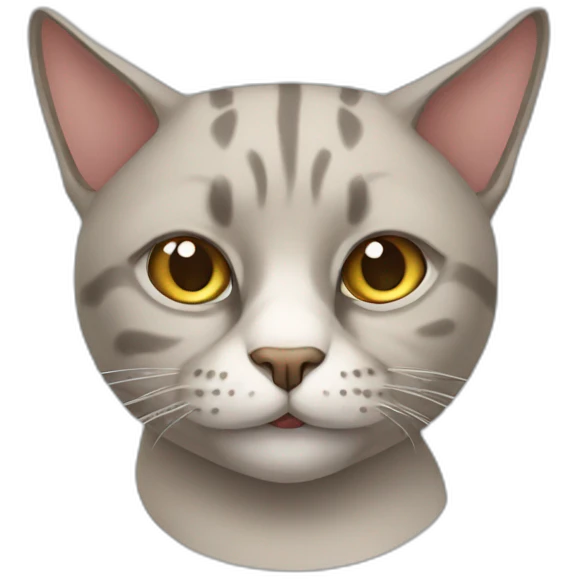 Ugly cat  emoji