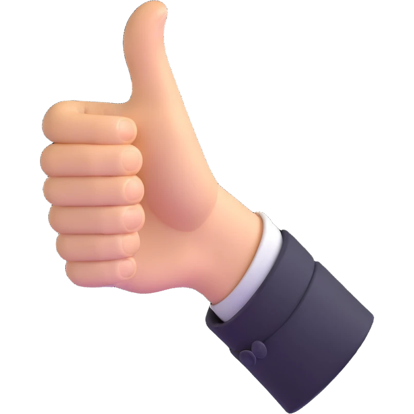 thumbs up hand emoji
