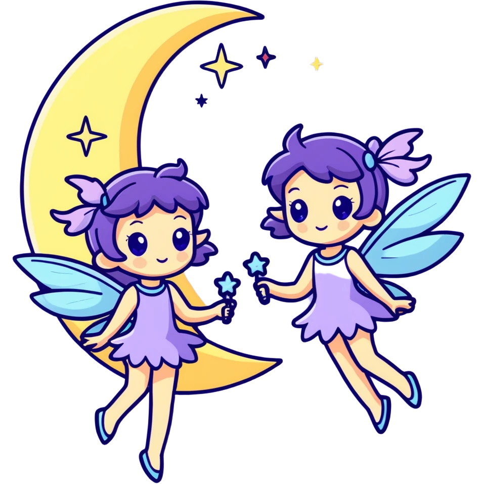 Moon Fairy Sisters  emoji