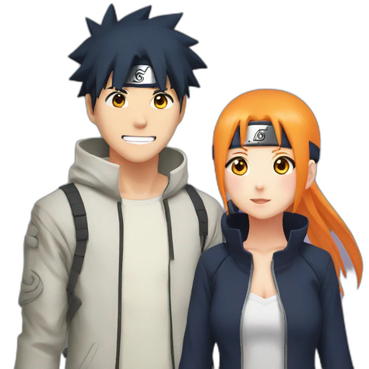 Naruto with hinata emoji