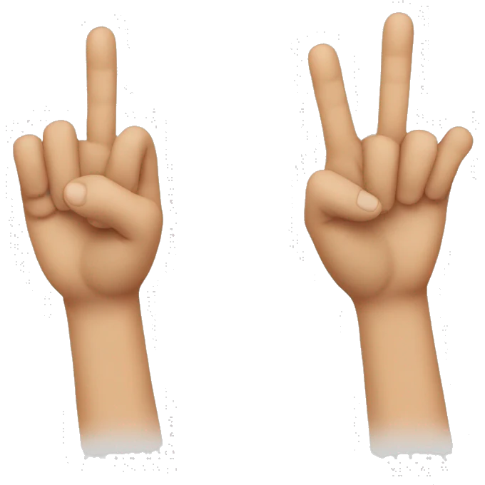 3 fingers emoji