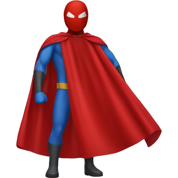 RED SUPERHERO CAPE emoji