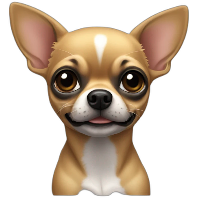 chihuahua NEGRO lamentándose emoji