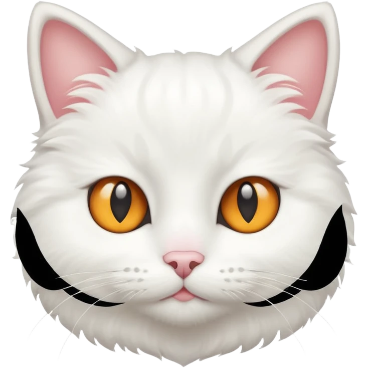 🎧😻🤩 white cat emoji