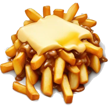 Poutine qui mange une poutine  emoji