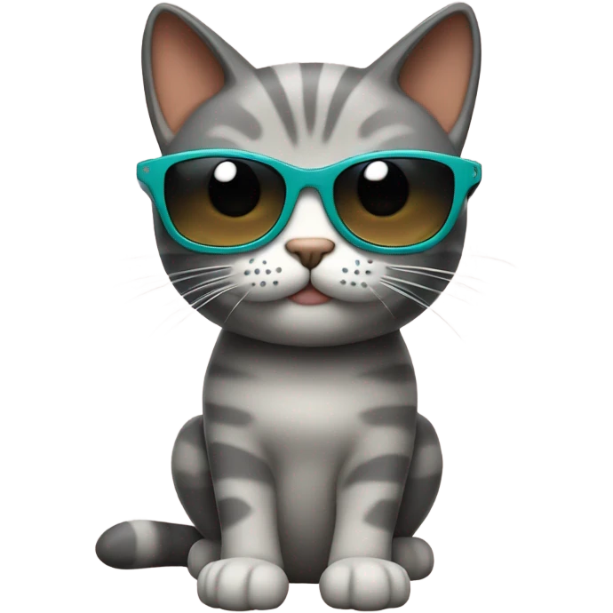 Cat with sunglasses ￼ emoji