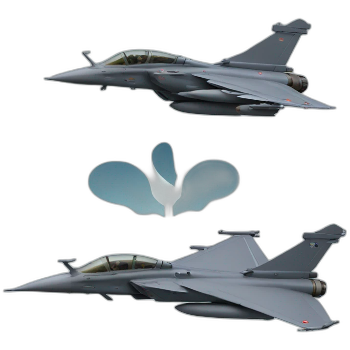 Rafale avion et 2 toures emoji