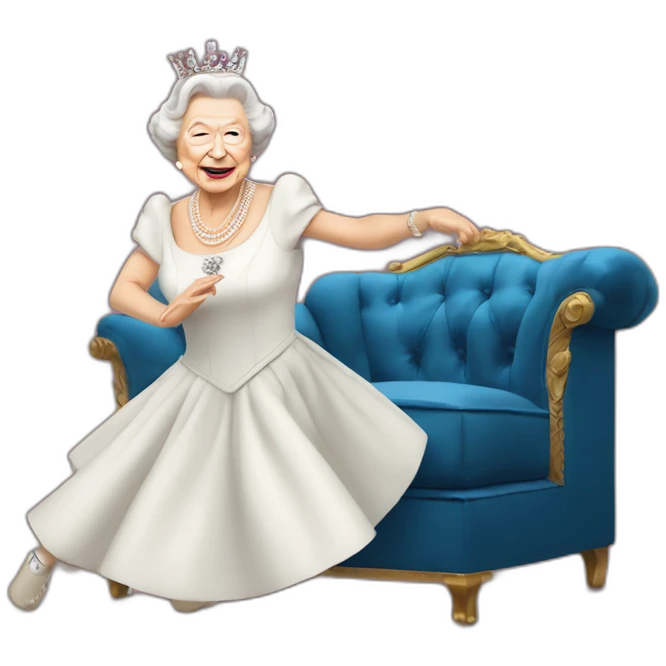 Queen Elizabeth II break dance emoji